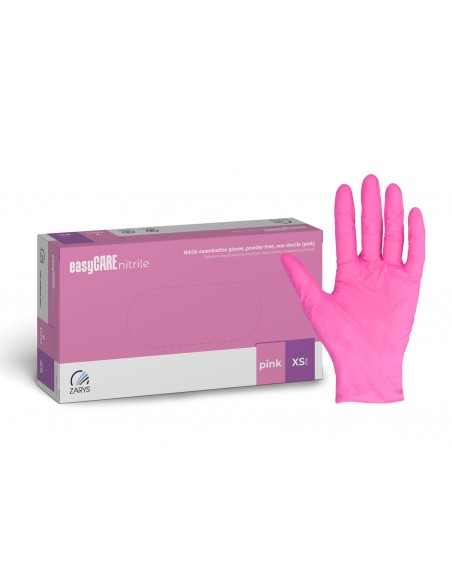 Zarys Rękawice Nitrylowe Rozmiar XS 100 Szt. Różowe