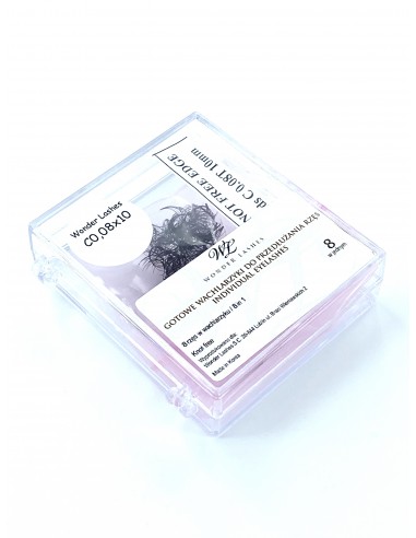 WONDER L. WACHLARZYKI RZĘSY 8D C 0,08 DŁ.10