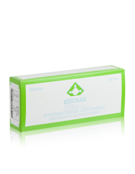 Mesoram Igły 0,3 x 4mm 30g żółte 10 szt.