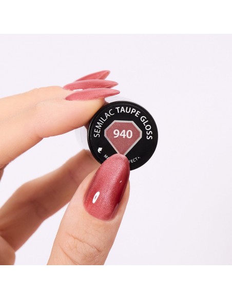 Semilac 940 Taupe Gloss 7 ml.