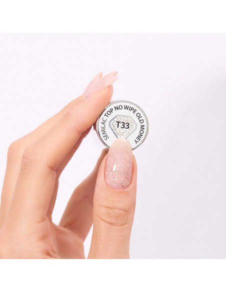 Semilac Top T33 No Wipe Old Money 7 ml.