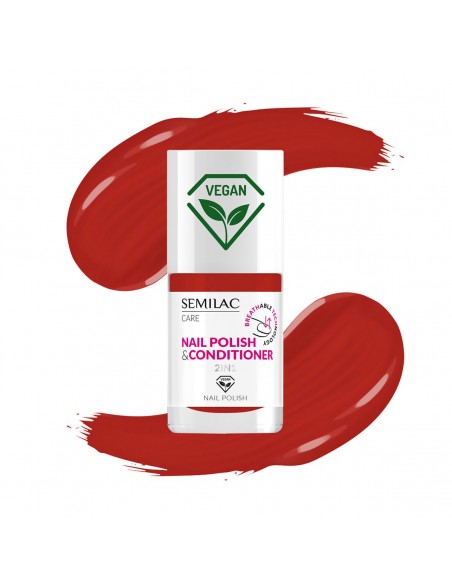Semilac 017 Lakier Klasyczny z Odżywką 2w1 7 ml.