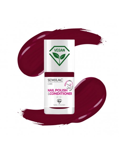 Semilac 020 Lakier Klasyczny z Odżywką 2w1 7 ml.