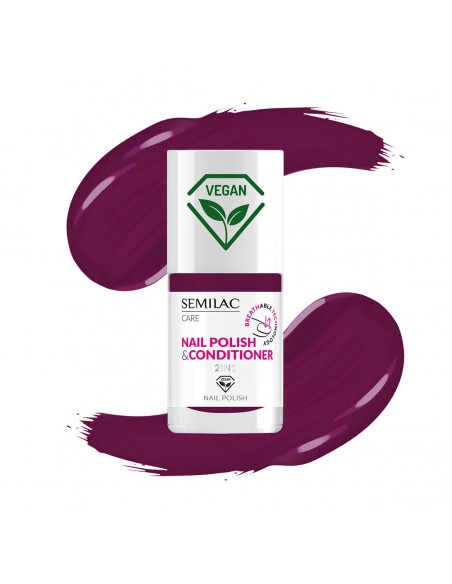 Semilac 026 Lakier Klasyczny z Odżywką 2w1 7 ml.