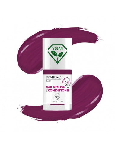 Semilac 027 Lakier Klasyczny z Odżywką 2w1 7 ml.