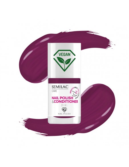 Semilac 027 Lakier Klasyczny z Odżywką 2w1 7 ml.