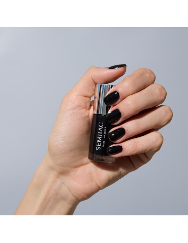 Semilac 109 Lakier Klasyczny Classic Black 9 ml.