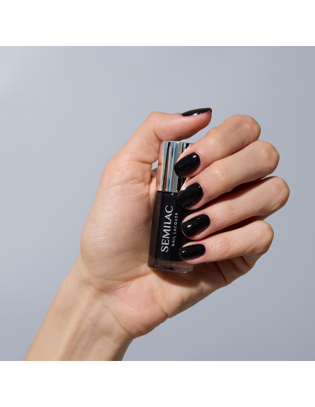 Semilac 109 Lakier Klasyczny Classic Black 9 ml.