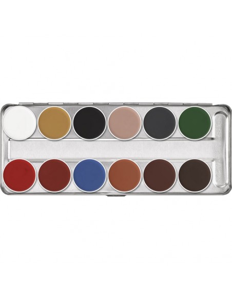 KRYOLAN AQUACOLOR SN PALETA 12KOL.