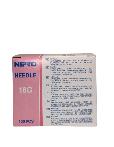 IGŁY INIEKCYJNE NIPRO 1,2X1 1/2 RÓŻOWE 100SZT