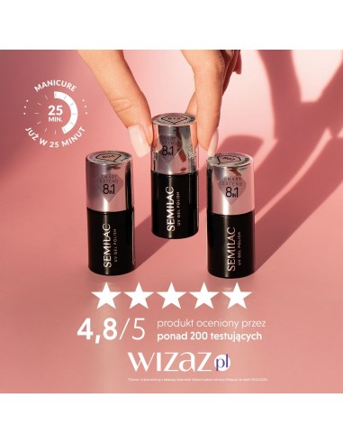 Semilac 803 Smart Extend Delicate Pink 7 ml.