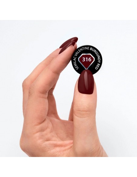 Semilac 316 Burgundy Red 7 ml.
