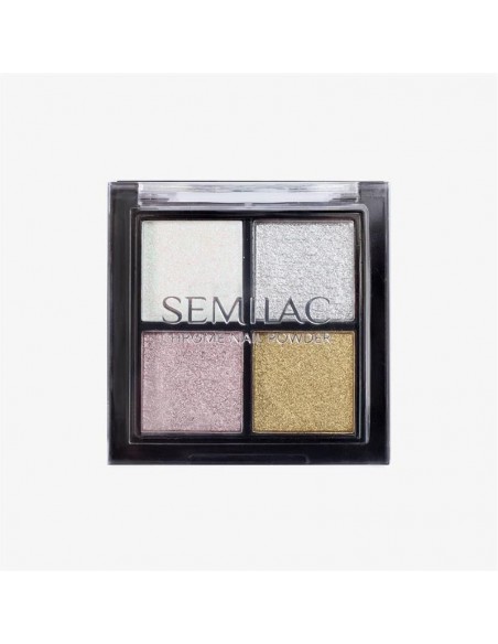 Semilac Pressed Nail Powder Chrome Palette 01