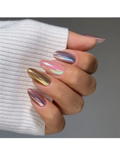 Semilac Pressed Nail Powder Chrome Palette 01 2