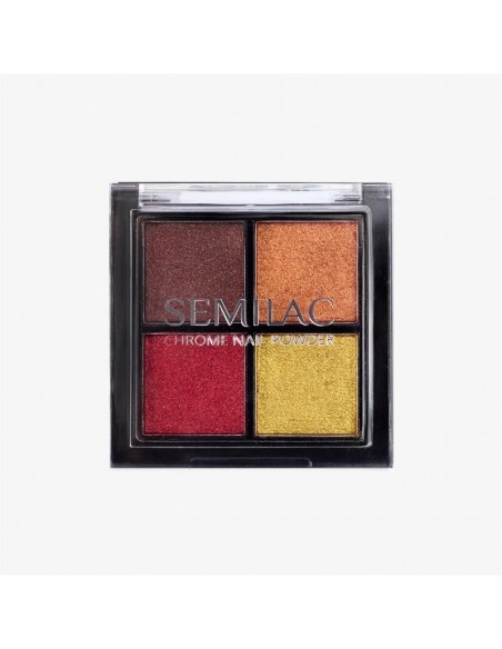 Semilac Pressed Nail Powder CHrome Palette 02