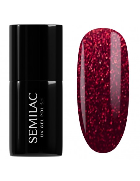Semilac 955 Holly Berry Red 7 ml.