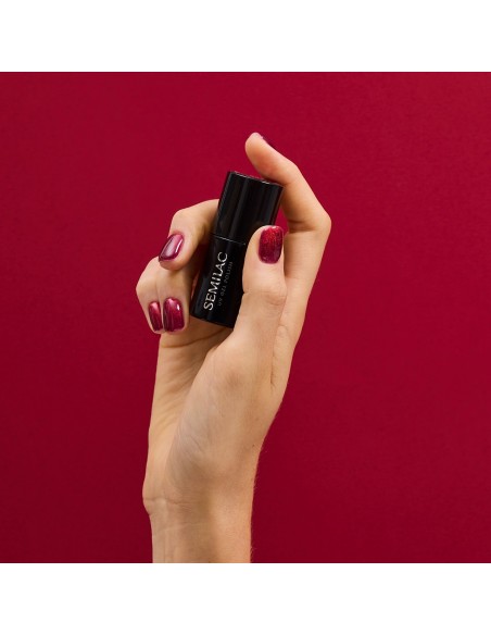 Semilac 955 Holly Berry Red 7 ml.