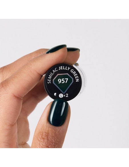 Semilac 957 Jelly Green 7 ml.