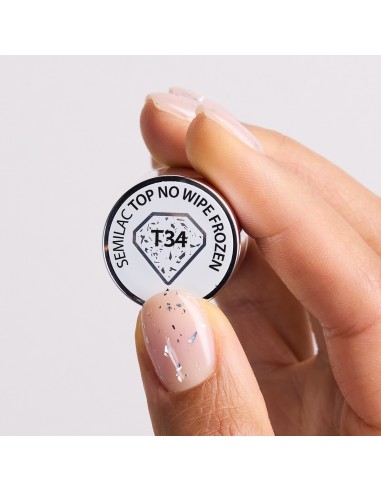 Semilac Top T34 No Wipe Frozen 7 ml.