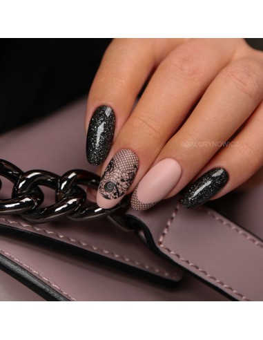 SEMILAC FOLIA TRANSFEROWA 06 BLACK LACE