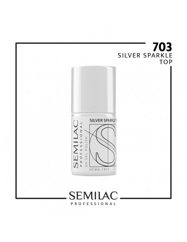 SEMILAC PROFESSIONAL 703 TOP SILVER SPARKLE 11ML