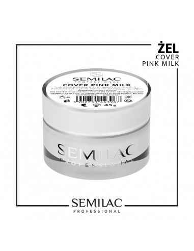 SEMILAC PROF.ŻEL BUILDER GEL COVER PINK MILK 45G