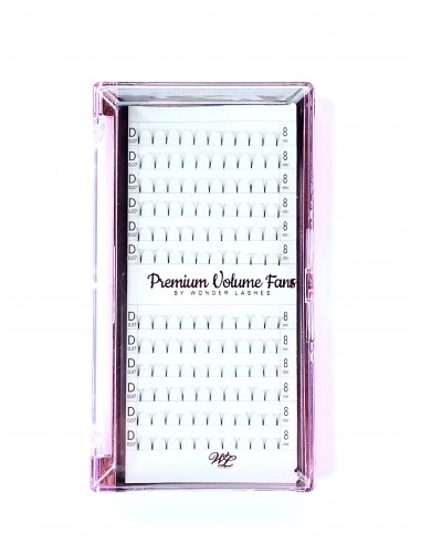 WONDER LASHES RZĘSY PREMIUM VOLUME 4D D 0,07 DŁ.8