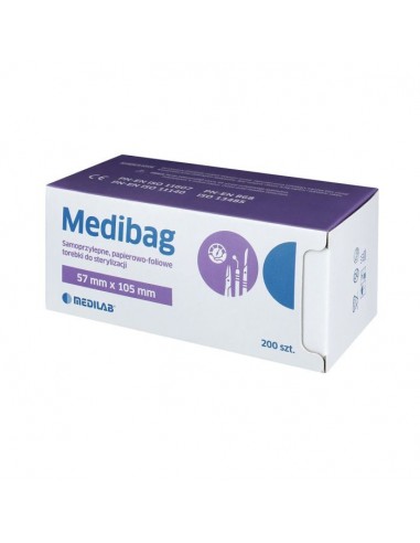 MEDILAB TOREBKI FOL-PAP 57X105 200SZT MEDIBAG