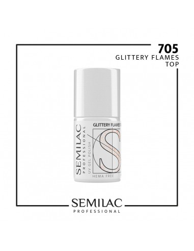 SEMILAC PROFESSIONAL 705 GLITTER FLAMS 11ML