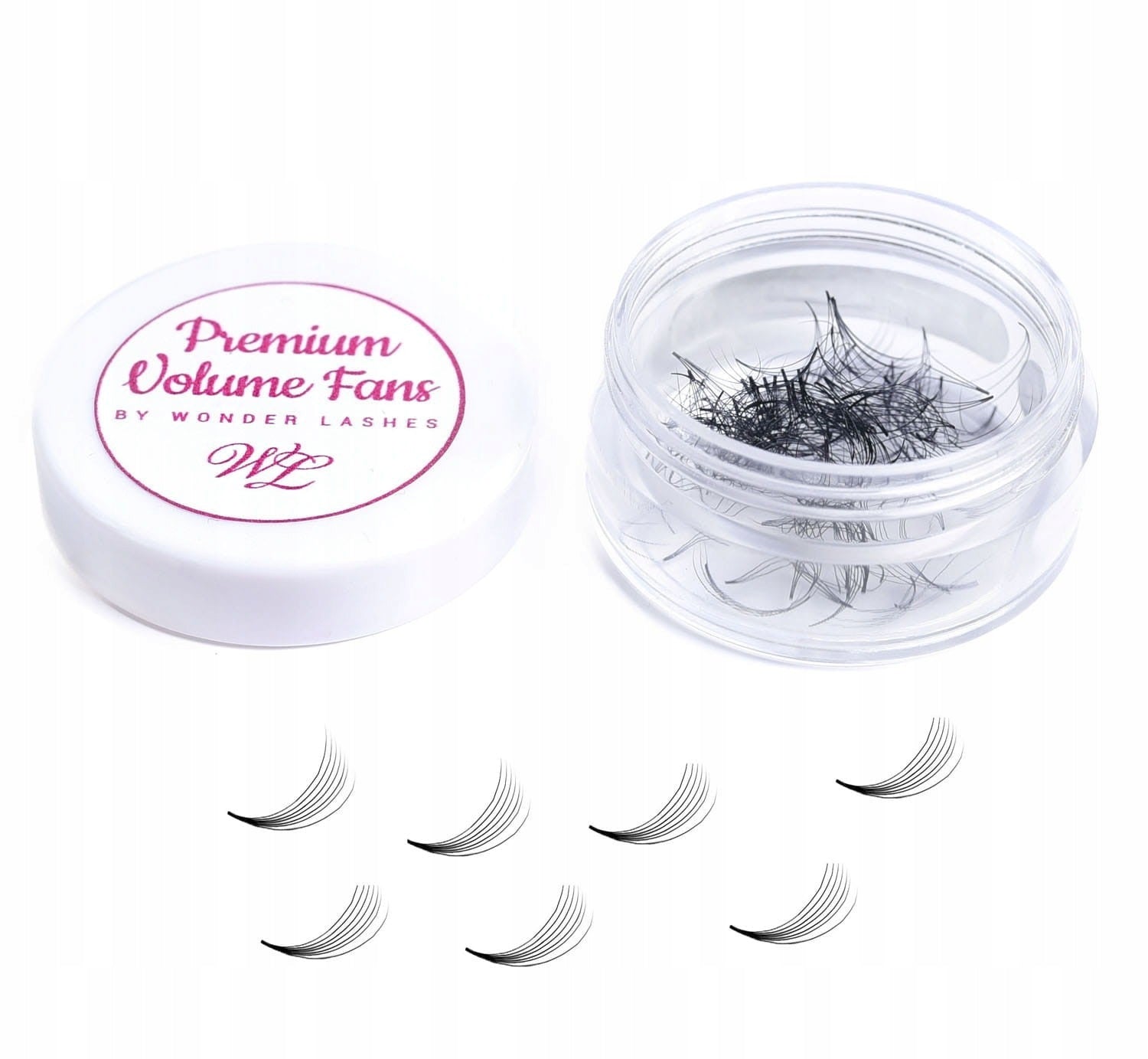 Wonder Lashes Premium Volume Fans 7D Słoik D 0,07 Długość 14