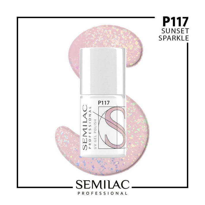 Semilac Prof.P117 Sunset Sparkle 7ml