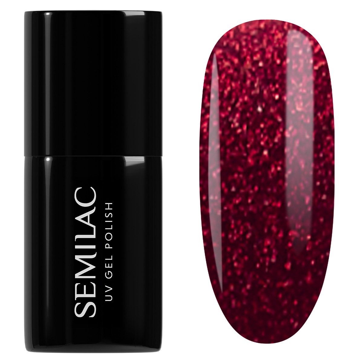 Semilac 955 Holly Berry Red 7 ml.
