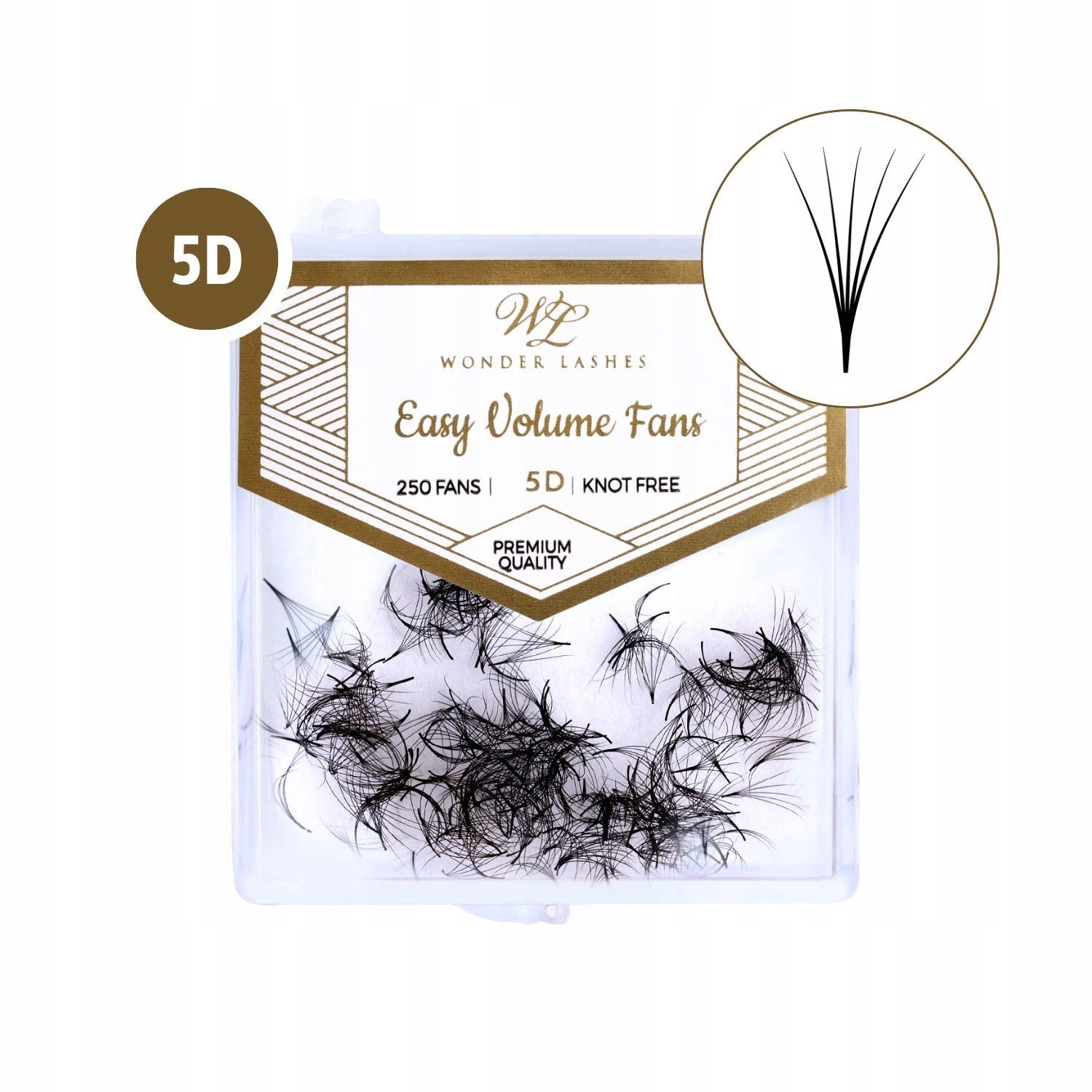 Wonder Lashes Easy Volume Fans 5D C0,07-8