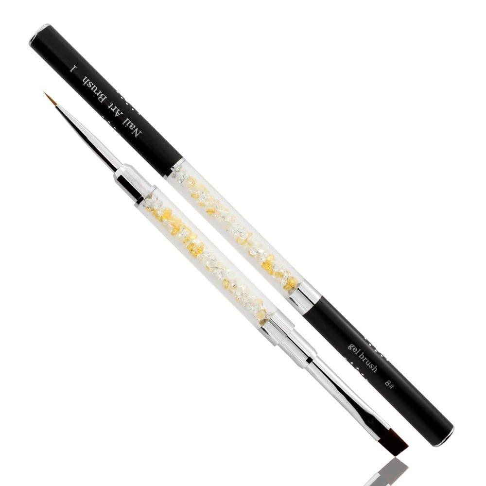 ABA DWUSTRONNY PĘDZ. Z CYRKONIAMI NR 1 DO ŻELU 8 - dermes store