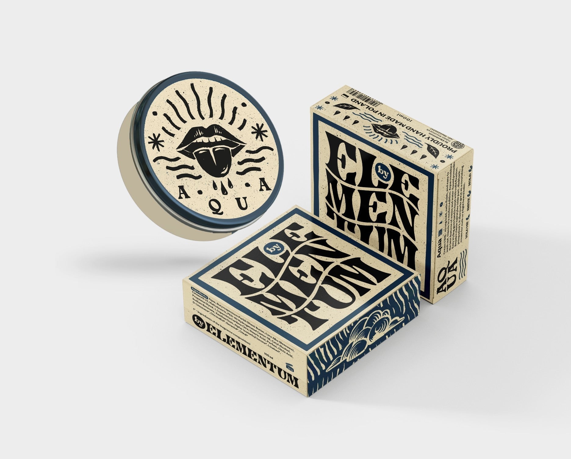 Aqua Firm Hold Cream Pomade 100 ml. - dermes store