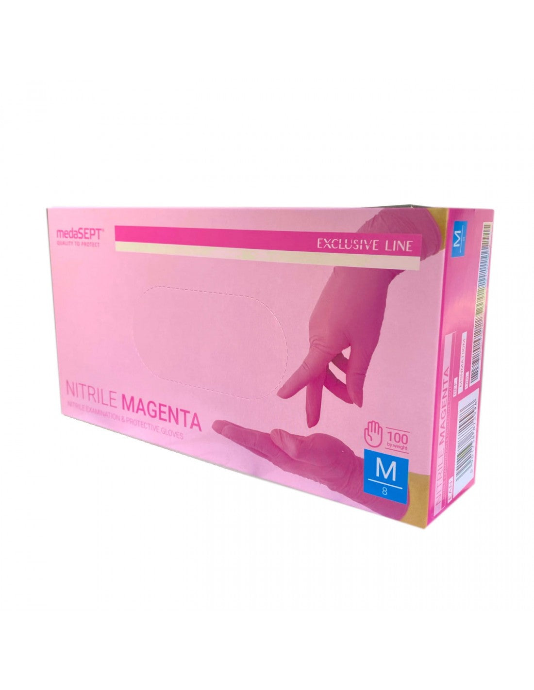 A.RĘKAWICE DIAG. NITRYLOWE MAGENTA MEDASEPT ROZ.XS