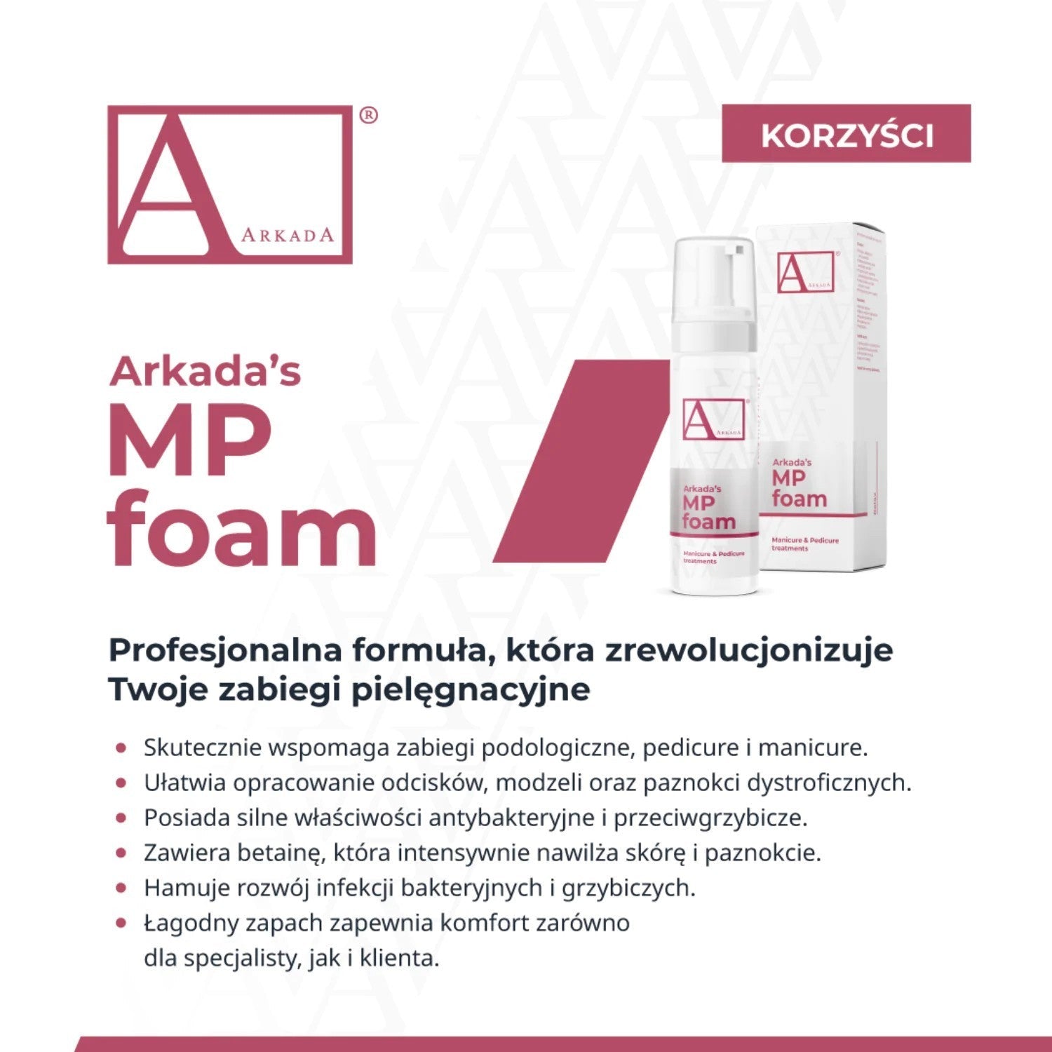 Arkada Mp Foam 150 ml. - dermes store