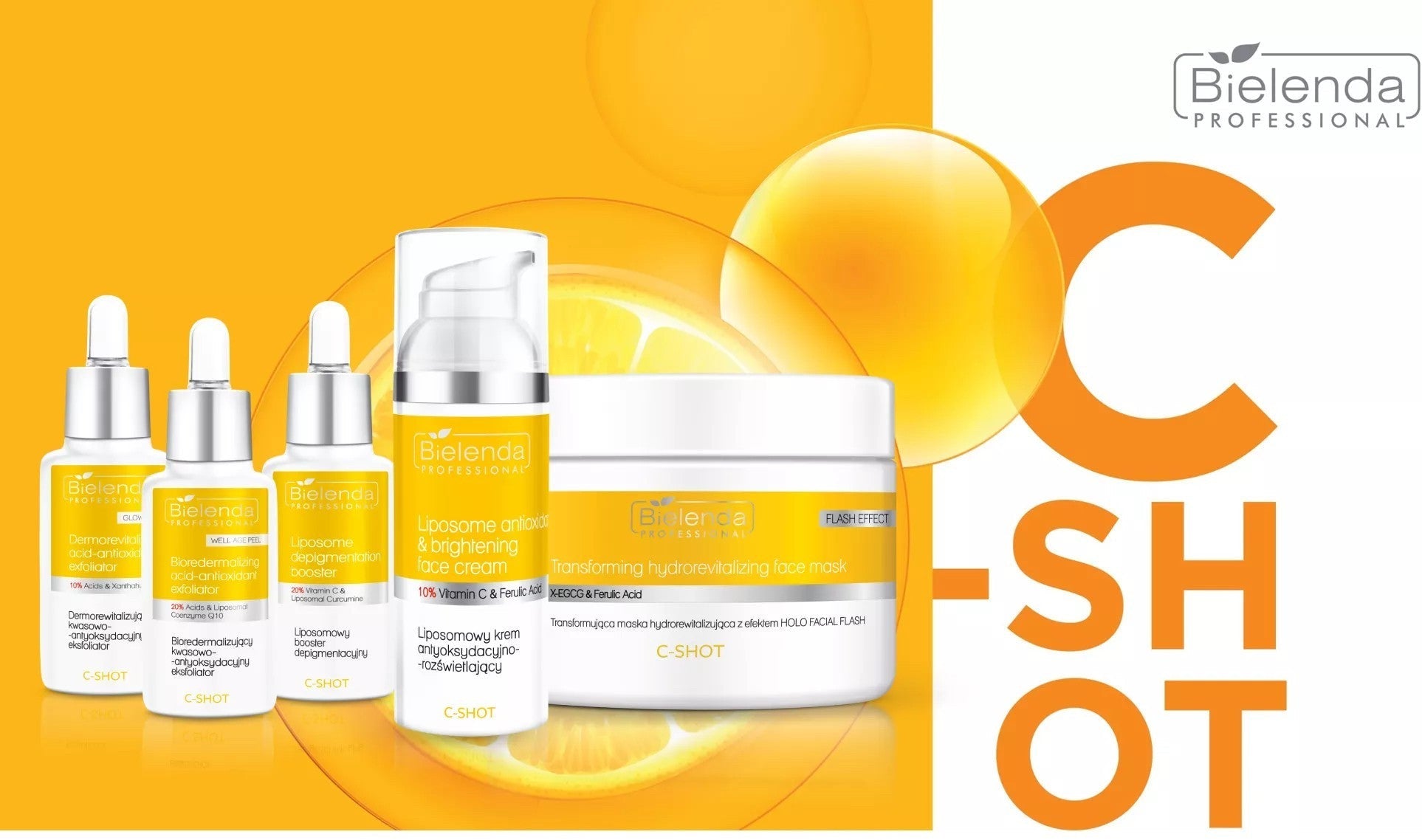 Bielenda C - Shot Bioredermalizujący Kwasowo - Antyoksydacyjny Eksfoliator 20% 30 ml. - dermes store