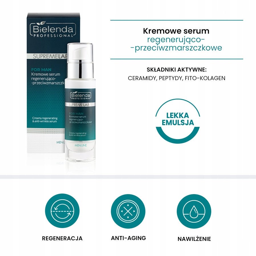 Bielenda men line kremowe serum regen - p/zmars.30ml - dermes store
