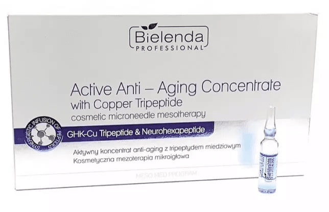 BIELENDA ZESTAW KONCENTRATÓW ANTIAGING Z TRIPEPTYTEM MIEDZIOWYM10X3ML. - dermes store