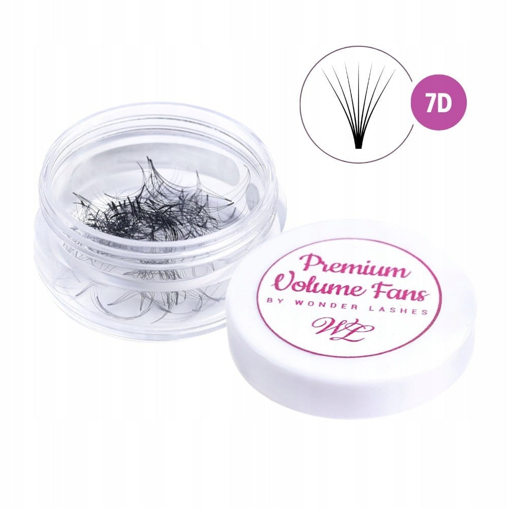 Wonder Lashes Premium Volume Fans 7D Słoik D 0,07 Długość 14