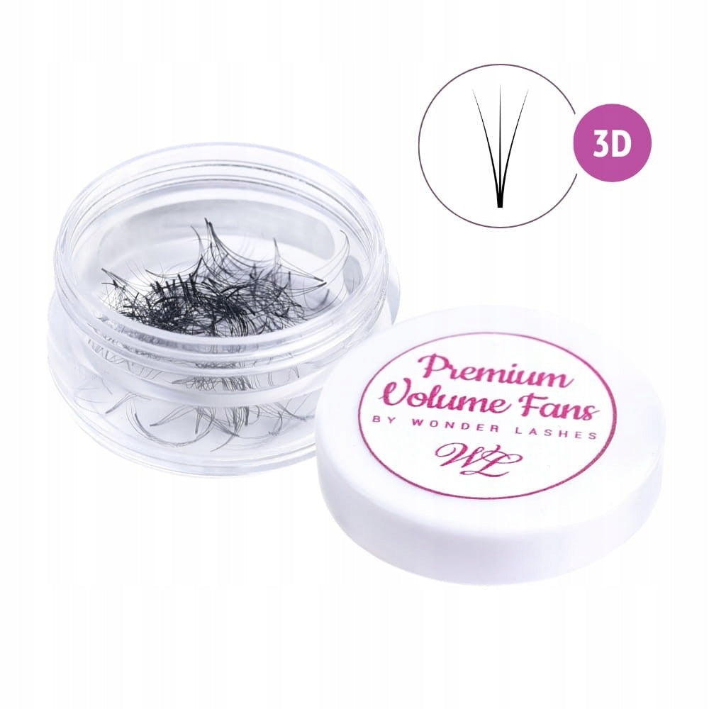 Wonder Lashes Premium Volume Fans 3D Słoik C 0,07 Długość 13