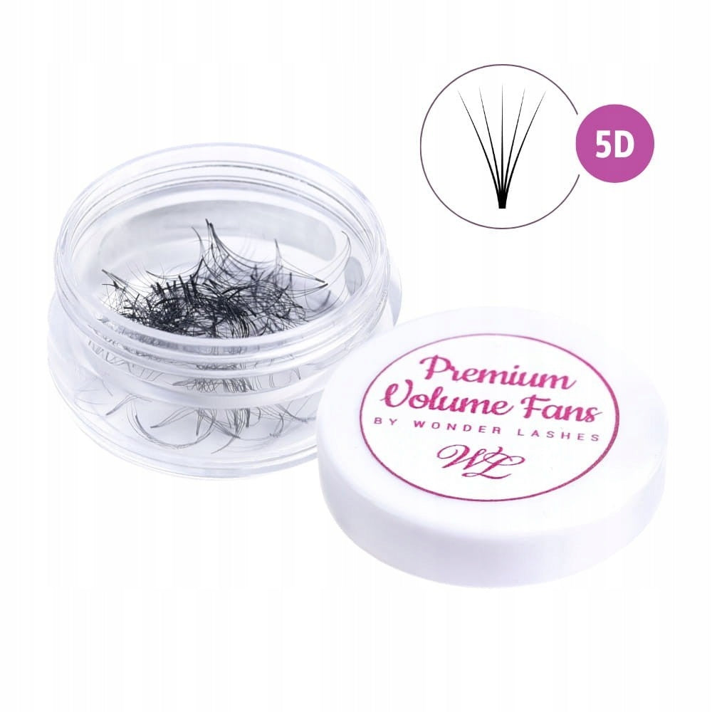 Wonder Lashes Premium Volume Fans 5D Słoik C 0,07 Długość 8