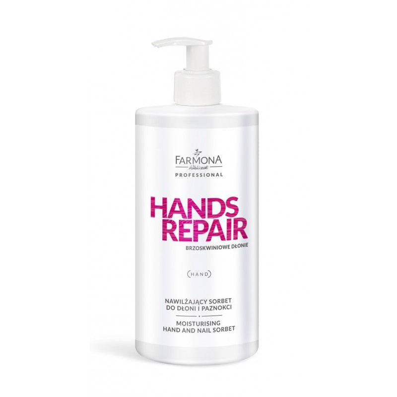 FARMONA HANDS REPAIR NAWILŻAJĄCY SORBET DŁ.500ML. - dermes store