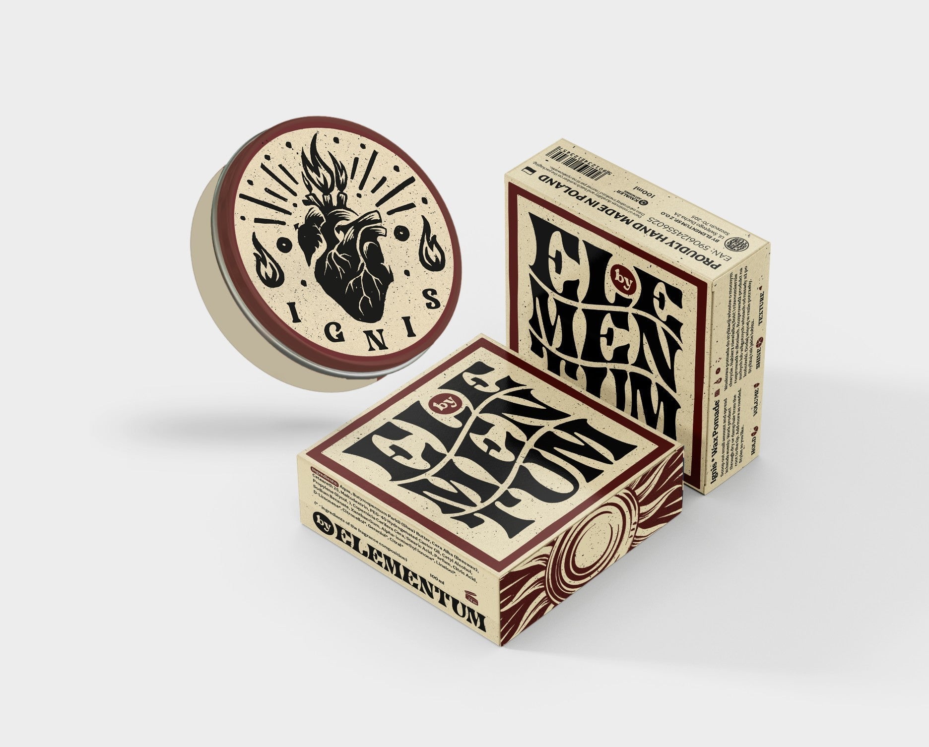 Ignis Firm Oil Based Pomade 100 ml. Rebranded - dermes store