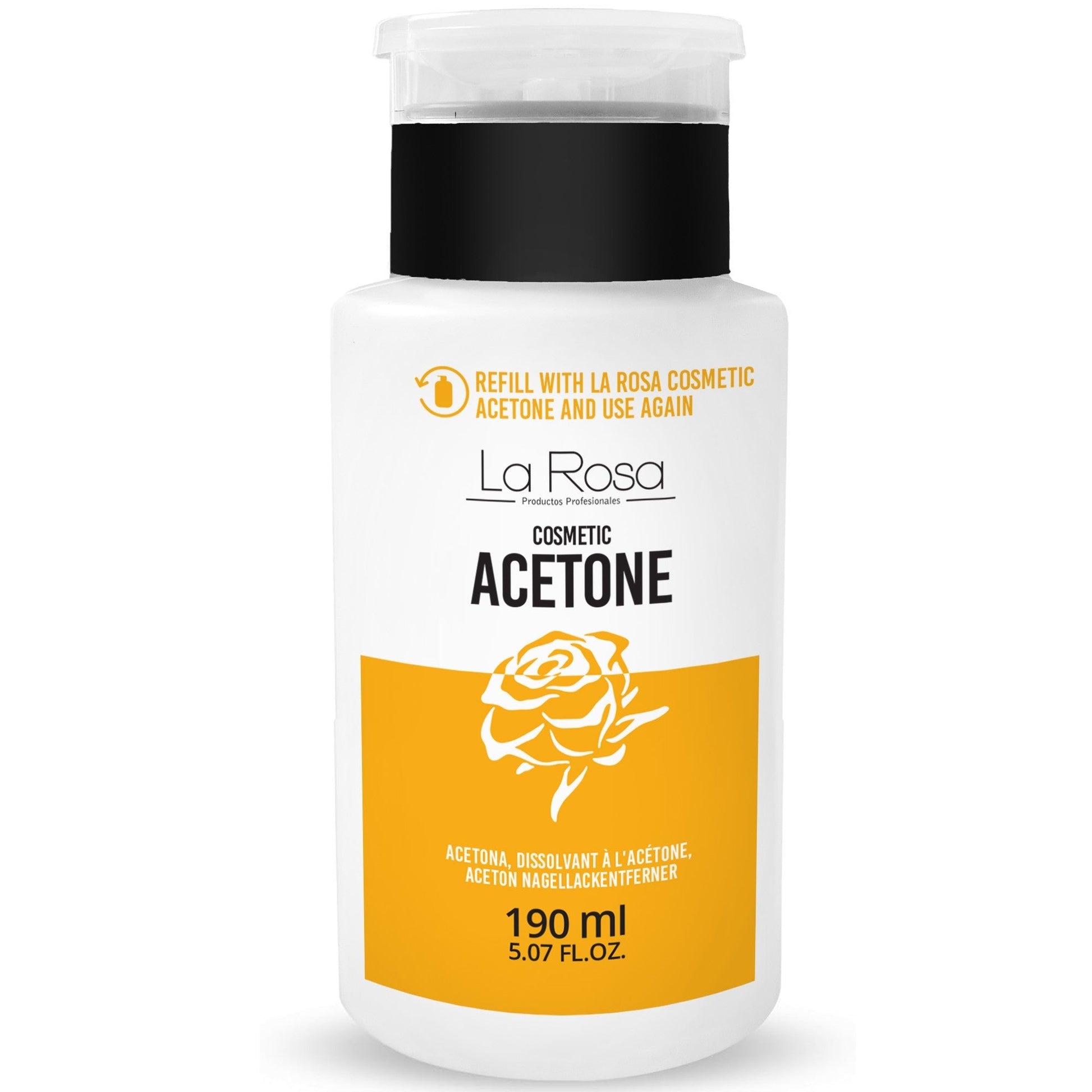 La Rosa Aceton Pump190 ml. - dermes store