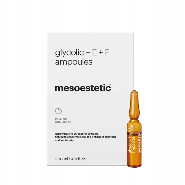 MESOESTETIC AMPUŁKI GLICOLIC+E+F 10X2ML - dermes store