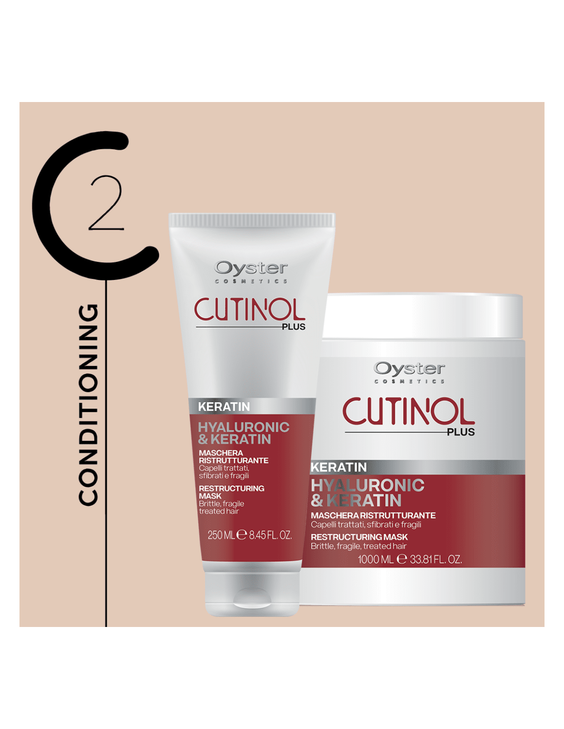 Oyster Cutinol Plus Keratin & Hyaluron Spray 150 ml. - dermes store