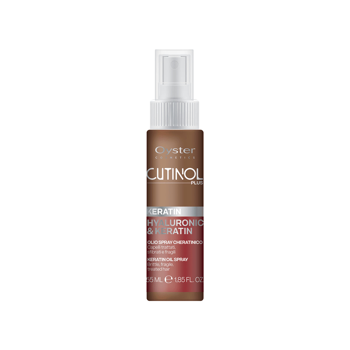 OYSTER CUTINOL PLUS KERATIN&HYALUR. SPRAY OIL 55ML - dermes store
