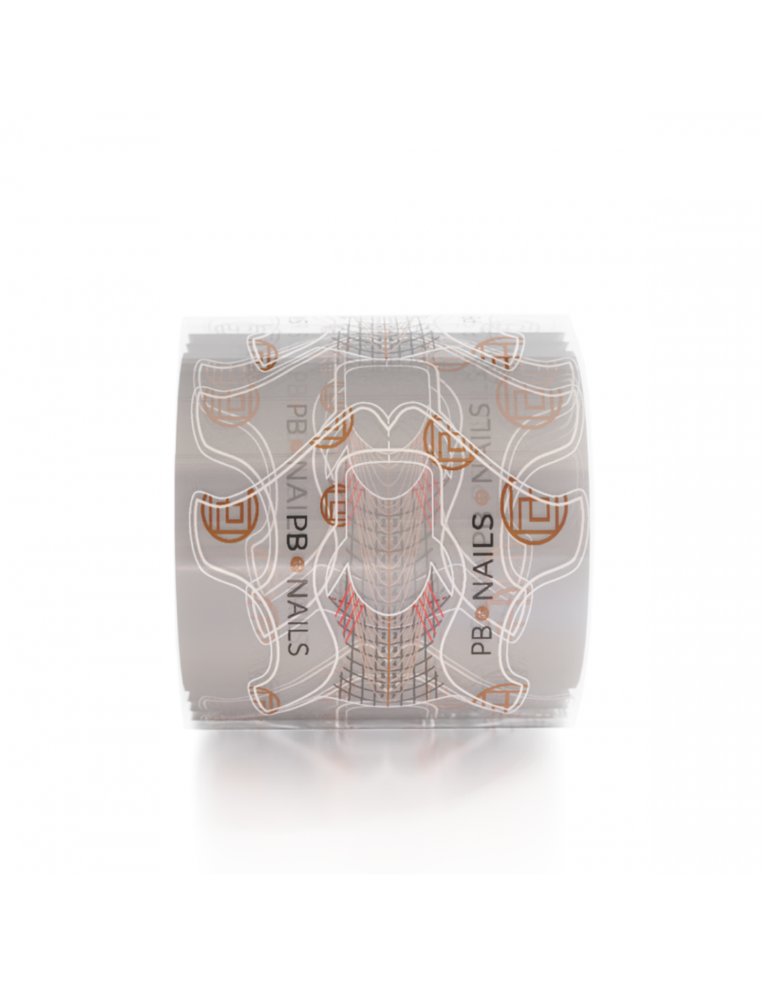 PB Nails Clear Nail Forms Rolka 300szt